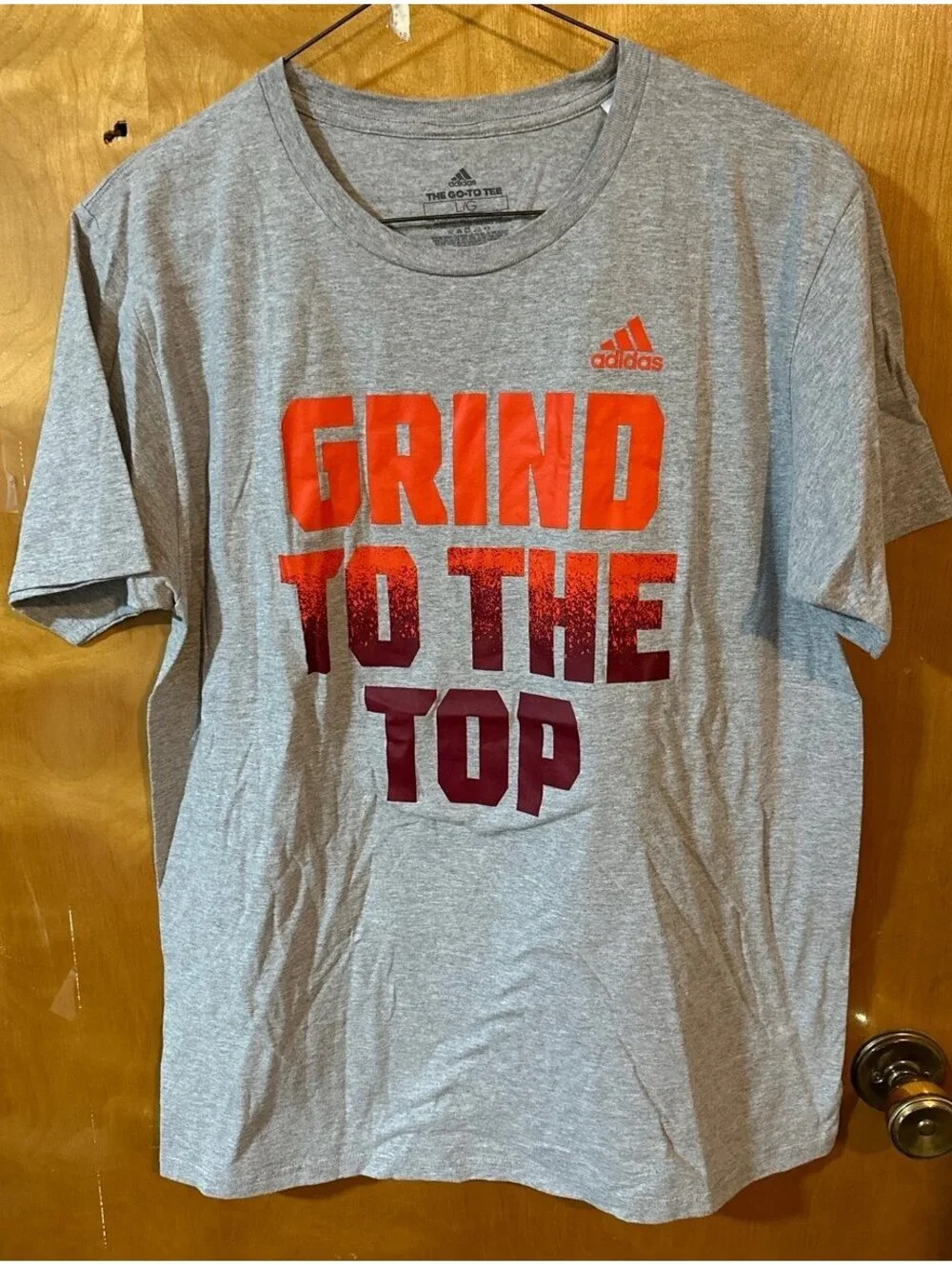 Adidas grind to the top tshirt size large